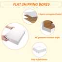 HORLIMER 13x10x3 inches Shipping Boxes Set of 25, White Corrugated Cardboard Box Literature Mailer