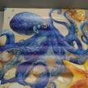 ttyzxcd Dishwasher Magnet Cover Starfish Octopus Magnetic Sticker for Dishwasher, Size:23w X 26h