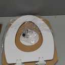 Bemis 1500EC 390 Lift-Off Wood Elongated Toilet Seat, Cotton White (Pack of 1)