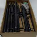 10Ft String Light Poles 4 Pack,Light Poles for Outside Lights,Outdoor with Fence Brackets Hanging Lights,Metal Stand Deck Patio Backyard