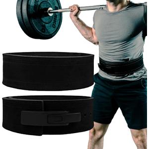 Hawk Sports Weightlifting Belt for Men and Women, Black 10mm Thick, 4-Inch Wide Lever Belt for Safely Increasing Weight and Lifting Power for Deadlifts, Squats, and Other Workouts (Medium (32" -38"))