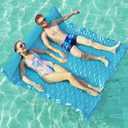 Jasonwell Floating Mat Pool Floats - Giant Inflatable Pool Float Lake Raft Lounge Floating Water Mat for Swimming Pool Floatie Lounger Beach Pool Party Toy for Adults & Kids (X-Large, Blue)