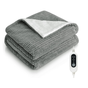 Heated Blanket Electric Throw Blanket with 5 Heat Settings, 10H AutoOff, 50"x60" Soft Wave Fleece for Couch, Bed & Office, ETL Certified