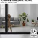 Magnetic Screen Door Left Right Side Opening Polyethylene Terephthalate Mesh Greater Than Fiberglass and Polyester Easy Install