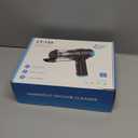 KMM Handheld Car Vacuum Cleaner, 16000PA Air Duster & Vacuum Cleaner, 120W High Power Hand Held Vacuum Cordless, Portable Vacuum Rechargeable with Multi-Nozzles & LED Light for Car, Home, Pet, Office (Blue & Black)