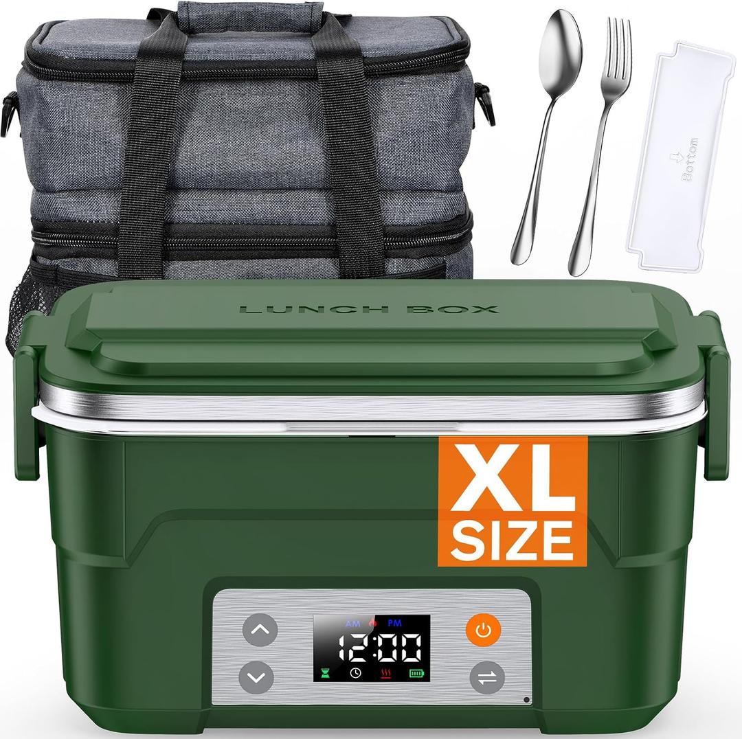 EAST OAK 5-Cup Cordless Electric Lunch Box for Adults