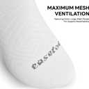 No Show Socks Women, 8 Pairs Low Cut Ankle Non Slip Casual Invisible Liner Athletic Running Socks (White+black)