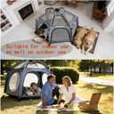 Pop-Up Pet Camping Tent - Indoor/Outdoor Mesh Dog Playpen