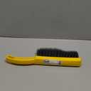 Rubbermaid Commercial 8 Inch Counter Brush Flagged Polypropylene Fill for Smooth Surface Sweeping Yellow 12.5" for Bathroom/Shower/Floor Tile/Decks/Car Tires/Outdoor