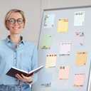 12 Pieces Empowering Sticky Note Pads 3" x 4" Motivational Educator Sticky Notes Inspirational Self Stick Note Pad Funny Sticky Notepad Appreciation Gifts for Teacher Office Student (Kindness)