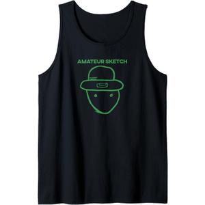 Amateur Leprechaun Sketch Mobile Alabama St Patrick's Day Men Tank Top Black, S