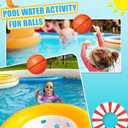Dilabnba 8" Mini Rubber Replacement Basketballs for Basketball Hoop/Pool, Kids Toddler Soft Beach Bouncy Ball Sports Party Game, Junior Balls Indoor Outdoor Arcades Games, Lightweight (4PCS), 2 pack