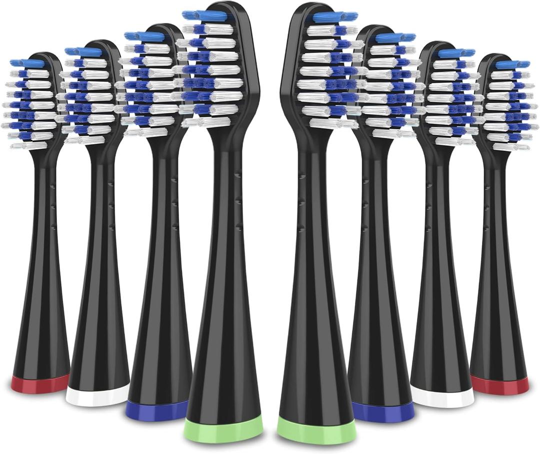 Replacement Toothbrush Heads for Waterpik Complete Care 5.0/9.0 (CC-01/WP-862), STRB-8WB, (8-Pack, Black) Replacement Toothbrush Heads for Waterpik Complete Care 5.0/9.0 (CC-01/WP-862), STRB-8WB, (8-Pack, Black)