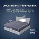 yescool Weighted Blanket for Adults (15 lbs, 48" x 72", Grey) Cooling Heavy Blanket for Sleeping Perfect for 140-160 lbs, Twin Size Breathable Blanket with Premium Glass Bead, Machine Washable