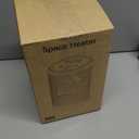 QQT 1500W Ceramic Space Heater with Thermostat, Remote Control,12H Timer,70 Oscillation - Portable Desktop Electric Heater with High-Res Touchscreen,Child Lock for Bedroom,Office, Indoor Use,Black