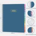 3 x 2026 Appointment Book, 30 Minutes-Hourly, Weekly  Monthly Calendar Planner 2026, Jan 2026 - Dec 2026, 8.5'' x 11'', 2026 Daily Planner with Tabs Pocket, Flexible Cover, Great for Office, Home, School (Light Blue)