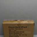 WALMANN Kayak Storage Rack, Wall Mount Kayak Hooks for Garage Utility Storage Hangers for Canoe, Surfboard, Skiis, Snowboard, Paddle Board, Ladders (Large, Black-Pack of 6)