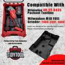 Tidy Tool Insert for Milwaukee M18 Grinder (Fits 2880, 2881, 2686 Models) Packout Compact Organizer 48-22-8435 Liner Accessory Storage Only