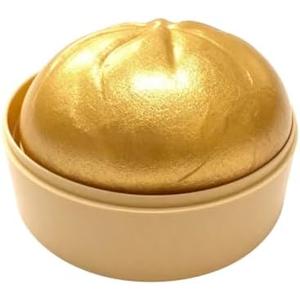 Giant Dumpling Soft Squeeze Buddy, Large Colourful Dumpling Stress Relief Sensory Ball, Fast Rebound Anxiety Relief Decompression Dough for Adults,Yellow