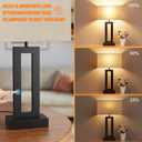 Seealle Bedroom Lamps for Night Stands - Touch Control, 3 Way Dimmable, USB C+A Charging, LED Bulbs, Easy Assembly
