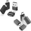 Elebase 4 Pack USB C to USB Adapter and 4 Pack USB to USB C Adapter&Type C Male to 3.0 Female Charger for iPhone 15 Pro Max Plus,MacBook Air,Mac,iPad,Samsung Galaxy S24 S23 S22,Surface Go