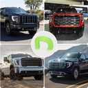 Tow Hook Covers for GMC Sierra 1500 2019-2024,Customized Tow Hitch Covers Compatible with GMC Sierra 1500 Accessories,2PCS-Green