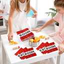 50 Pcs Pixel Napkins, Video Game Themed Birthday Party Supplies Cartoon Red and White Pixel Art Design Paper Napkins for Kids Teens Happy Birthday Party Decorations Decor