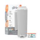 Diaper Genie Platinum Pail (Grey) is Made in Durable Stainless Steel and Includes 1 Easy Roll Refill with 18 Bags that can Last up to 5 Months.