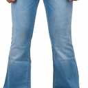 Men's Vintage Bell Bottom Jeans 60s 70s Outfits for Men,Mens Bell Bottoms Disco Pants Flared Jeans (Blue, XL)