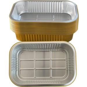 Aluminum foil baking Pans Heavy Duty 2LB Small foil pan 8.5"6" 20pack Disposable, For Microwave & Oven Safe Cooking