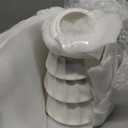 Roowest Ceramic Christmas Cookie Jar 10 x 7 Inch Neutral Christmas Tree Ceramic Cookie Jar Xmas Holiday Farmhouse Decor with Lid Bowl Food Storage Container for Xmas Festival Holiday Party Gift