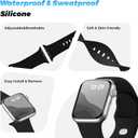 18 Pack Silicone Band Compatible with Apple Watch Bands 40mm 41mm 38mm 42mm 46mm 44mm 45mm 49mm for Women Men, Sport iWatch bands with Organizer for iWatch Series 11 10 9 8 7 6 5 4 Ultra SE 3 2 1