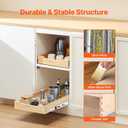 VEVOR Pull Out Cabinet Organizer, 14"W x 21"D Cabinet Drawer, Soft Close Slide out Shelf, Heavy-Duty Sliding Wood Drawer, Bottom Mount Size14.5"W x 23"Dand Side Mount Size15"W x 23"D