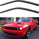 Window Visors Rain Guards for 2008-2023 Dodge Challenger, Out-Channel Window Vent Wind Deflectors Visors Shades for 08-23 Challenger