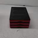 Phyllia 3 Pack Foldable Storage Bin with Lid, 30L Collapsible Plastic Storage Crate, Lidded Stackable Storage Box Container for Bedroom Bathroom Office Clothes Toy Books Grocery