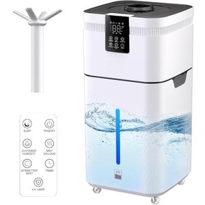 30L/7.93Gal Commercial Humidifier for Large Room 4200 sq ft, 3000mL/H Whole House Humidifiers with Supersized Cool Mist,Quiet Humidifiers for Bedroom, Home,Office, Plants, Warehouse