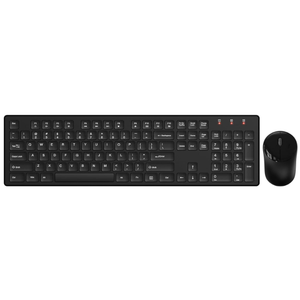 Wireless Keyboard and Mouse, Trueque Silent 2.4GHz Cordless Full-Sized Ergonomic USB Mouse Combo, Sleep Mode, Lag-Free for Computer, Laptop, PC, Mac, Windows 