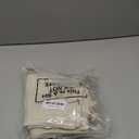 6 Pcs Large 11.8 x 15.7 Inches Money Bag Prop Canvas Drawstring Money Bag Dollar Sign Carrying Sack for Bank Robber Pirate Cowboy Cosplay Theme Halloween Party Favors(White)