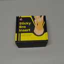 DesirTop Double Sided Sticky Bra Push Up, Invisible Bra Pad Inserts for Large Breasts, Adhesive Bra for Bikini Swimsuit (Off White, Medium)