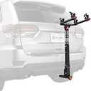 Allen Sports Deluxe Locking Quick Release 2-Bike Carrier for 2 Inch & 1 4 in. Hitch, Model 522QR , Black