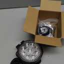 Willpower 4 inch 27W LED Work Light Bar with Magnetic Base, Cigarette Lighter Powered, Portable Off Road Light Spot Driving Fog Lights for Truck 4x4 Car Trailer Tractor Engineering Garage Camping Boat