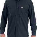 Carhartt Men's 102538 Rugged Professional Series Long-Sleeve Shirt (Large Tall, Navy)