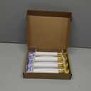 SUNSGNE Battery Operated Window Candles, Flameless Window Candles with Auto Timer for Holiday Home Table Christmas Decor, 4 Pack, Gold Base