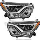 Headlights Assembly Pair for 2016 2017 2018 Toyota RAV4 US Built LH & RH