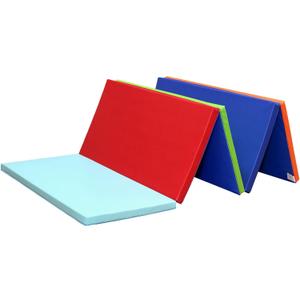 KaRaDaStyle Gymnastics Mat Folding Stretch Mats 75"x31"x1.2" Exercise Muscle Training Children Play Horizontal Bar Mat Yoga Sports Soundproof Home Use