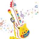 Toddler Guitar, Musical Instruments Toys for Toddlers 2 3, Montessori Karaoke Music Toys for 3 4 5 Year Old Boys Girls Pretend Play Gifts