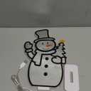 MEETYAMOR Christmas Decorations Indoor, Snowman Infinity Mirror Tunnel Light for Christmas Decor, Night Lights with Endless Extension for Home Mantel Table Centerpiece Lamp Xmas Decorations