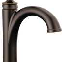 Delta Woodhurst Oil Rubbed Bronze Bathroom Faucet 1 Hole, Single Hole Bathroom Sink Faucet for Vanity, Metal Push-Pop Drain Assembly, Venetian Bronze 532-RBMPU-DST