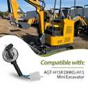 4-Pin Ignition Switch Kit with 2 Keys Compatible with AGT H15R DHKG-H15 Mini Excavator
