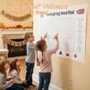 4 x AuraGlaze 2025 New Thanksgiving Word Search Poster, Thanksgiving Poster Giant 36 * 24in Wall Game with 50 Words for Families, Thanksgiving Party Decor & Holiday Activity